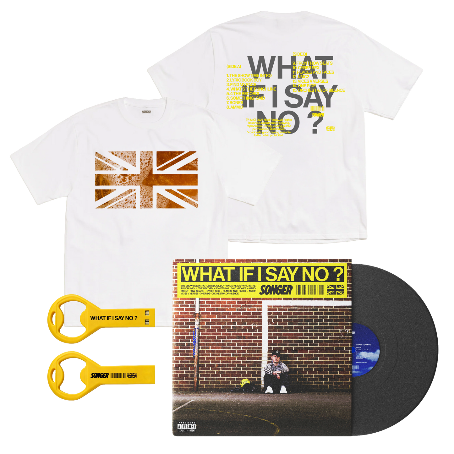 Tee + Vinyl + USB Bottle Opener Bundle