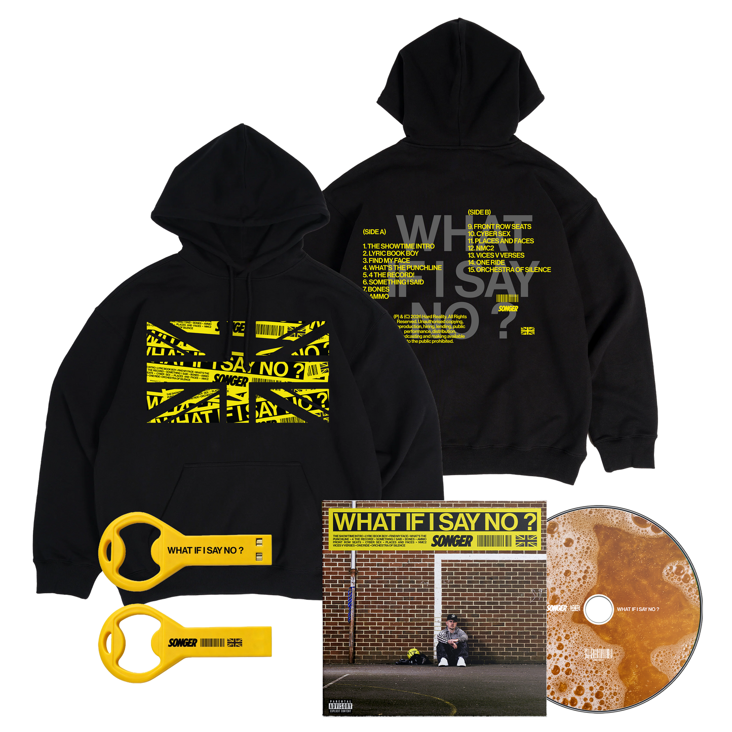 Hoodie + CD + USB Bottle Opener Bundle