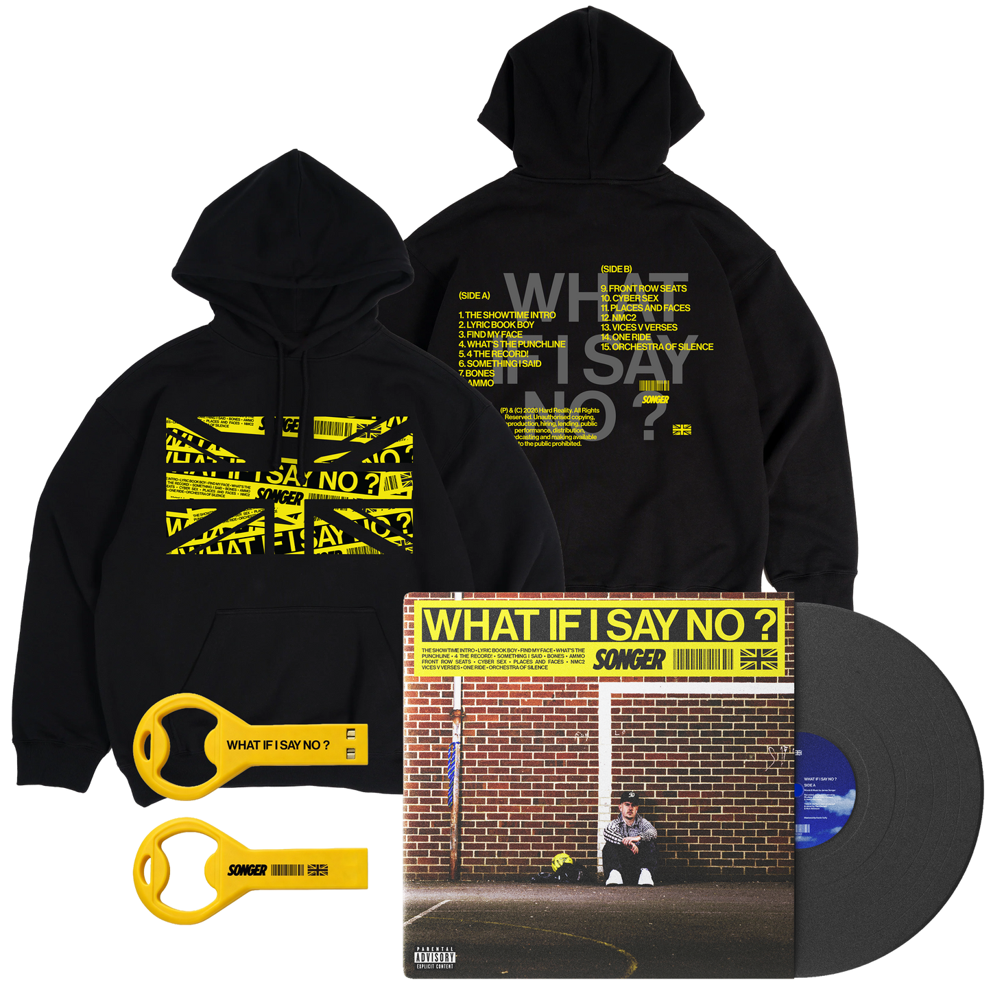 Hoodie + Vinyl + USB Bottle Opener Bundle